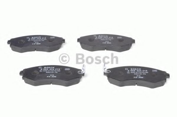 BOSCH - 0 986 424 215 - Комплект тормозных колодок, дисковый тормоз (Тормозная система)