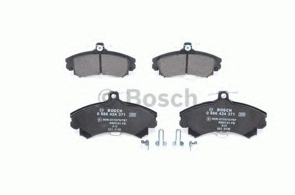 BOSCH - 0 986 424 371 - Комплект тормозных колодок, дисковый тормоз (Тормозная система)