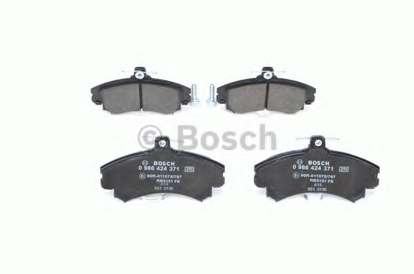 BOSCH - 0 986 424 371 - Комплект тормозных колодок, дисковый тормоз (Тормозная система)