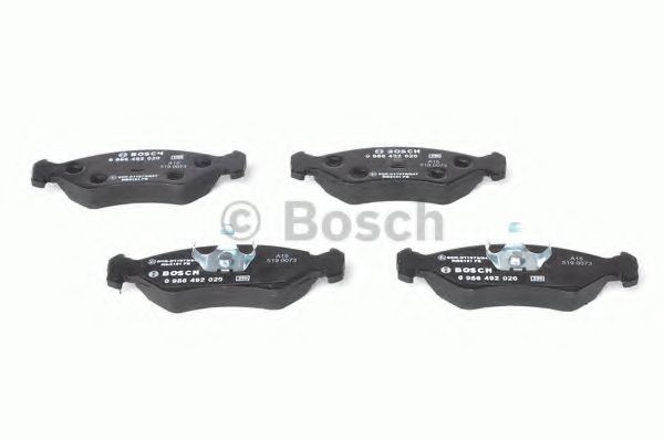 BOSCH - 0 986 492 020 - Комплект тормозных колодок, дисковый тормоз (Тормозная система)