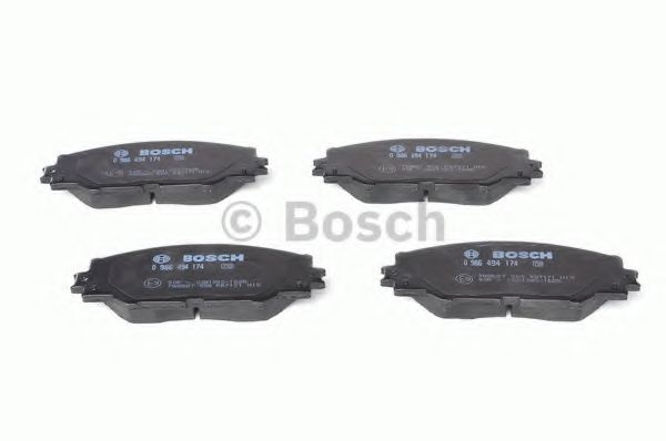 BOSCH - 0 986 494 174 - Комплект тормозных колодок, дисковый тормоз (Тормозная система)