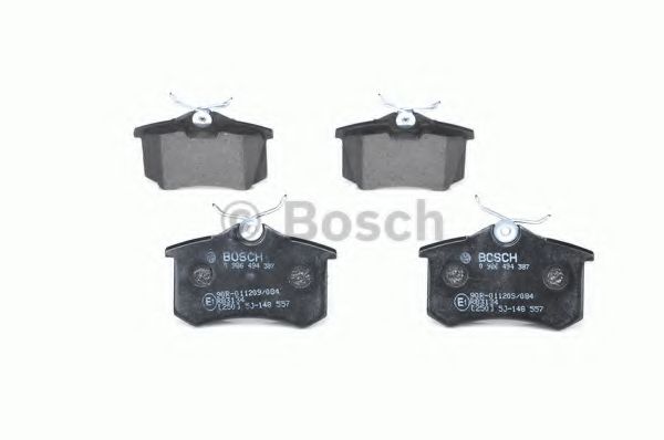 BOSCH - 0 986 494 387 - Комплект тормозных колодок, дисковый тормоз (Тормозная система)