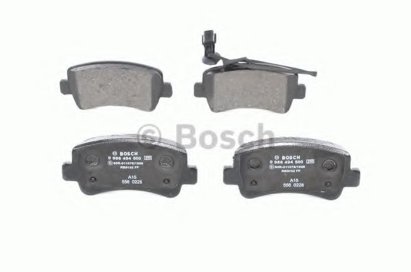 BOSCH - 0 986 494 500 - Комплект тормозных колодок, дисковый тормоз (Тормозная система)