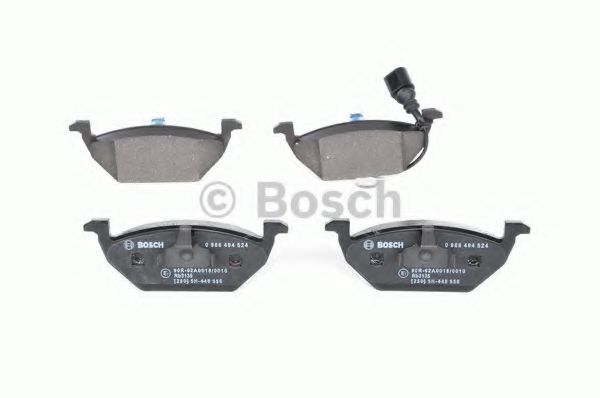 BOSCH - 0 986 494 524 - Комплект тормозных колодок, дисковый тормоз (Тормозная система)