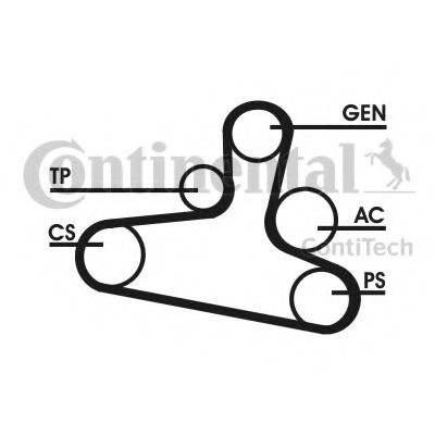 CONTITECH - 6DPK1195D1 - Поликлиновой ременный комплект (Ременный привод)