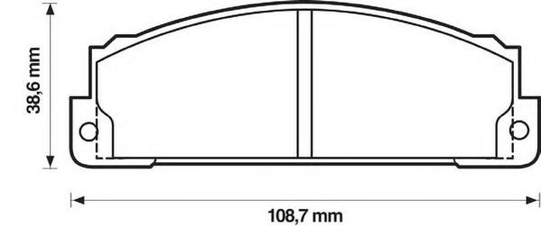 JURID - 571463J - Комплект тормозных колодок, дисковый тормоз (Тормозная система)