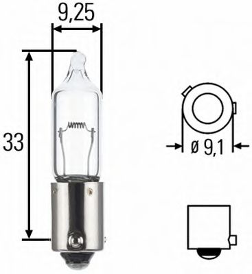 HELLA - 8GH 008 417-001 - Лампа накаливания, фонарь указателя поворота (Сигнализация)