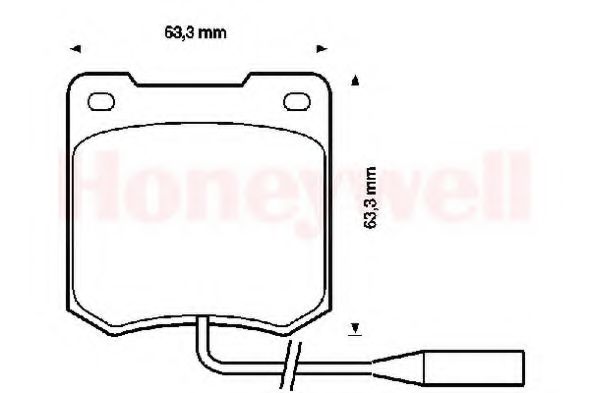 BENDIX - 571817B - Комплект тормозных колодок, дисковый тормоз