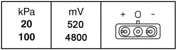 HELLA - 6PP 009 400-221 - Датчик, давление наддува (Контрольные приборы)