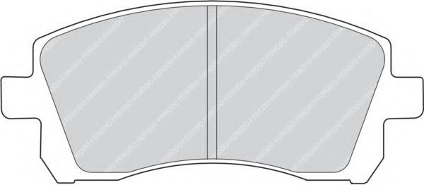 FERODO - FDB1327 - Комплект тормозных колодок, дисковый тормоз (Тормозная система)