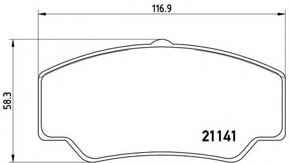 BREMBO - P 24 023 - Комплект тормозных колодок, дисковый тормоз (Тормозная система)