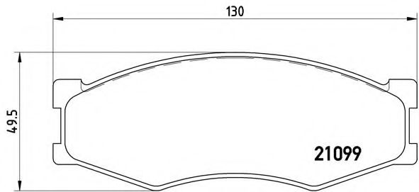 BREMBO - P 56 014 - Комплект тормозных колодок, дисковый тормоз (Тормозная система)