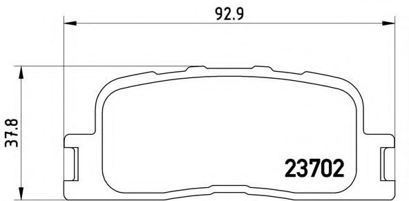 BREMBO - P 83 088 - Комплект тормозных колодок, дисковый тормоз (Тормозная система)