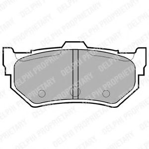 DELPHI - LP768 - Комплект тормозных колодок, дисковый тормоз (Тормозная система)
