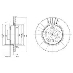 DELPHI - BG2623 - Тормозной диск (Тормозная система)