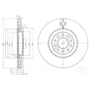 DELPHI - BG3993 - Тормозной диск (Тормозная система)