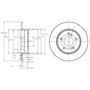 DELPHI - BG3326C - Тормозной диск (Тормозная система)