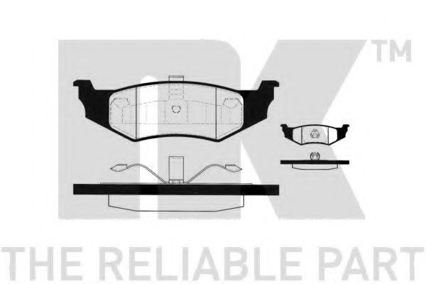 NK - 229317 - Комплект тормозных колодок, дисковый тормоз (Тормозная система)