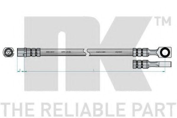 NK - 853653 - Тормозной шланг (Тормозная система)