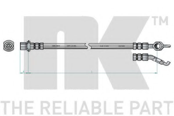 NK - 8545154 - Тормозной шланг (Тормозная система)