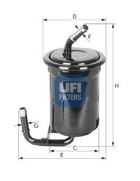 UFI - 31.519.00 - Топливный фильтр (Система подачи топлива)