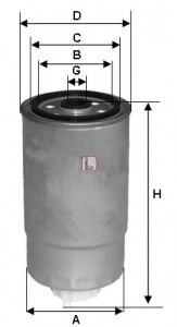 SOFIMA - S 1H2O NR - Топливный фильтр (Система подачи топлива)