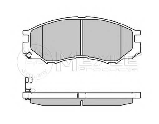 MEYLE - 025 232 9015/W - Комплект тормозных колодок, дисковый тормоз (Тормозная система)