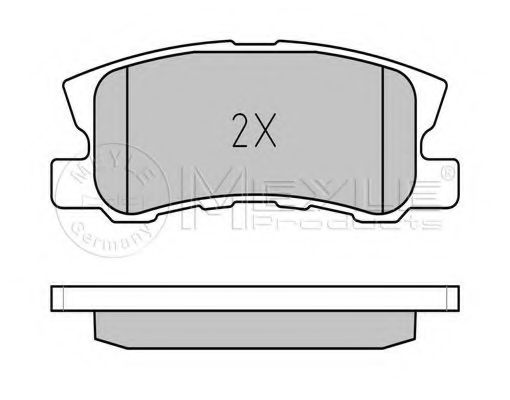 MEYLE - 025 235 8216 - Комплект тормозных колодок, дисковый тормоз (Тормозная система)