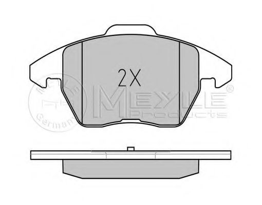 MEYLE - 025 235 8720/W - Комплект тормозных колодок, дисковый тормоз (Тормозная система)