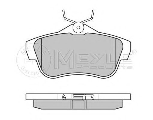 MEYLE - 025 245 7816 - Комплект тормозных колодок, дисковый тормоз (Тормозная система)