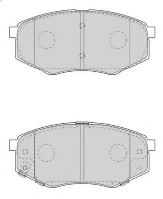 NECTO - FD7569A - Комплект тормозных колодок, дисковый тормоз (Тормозная система)