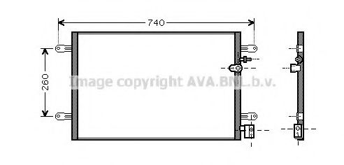 AVA QUALITY COOLING - AI5237 - Конденсатор, кондиционер (Кондиционер)