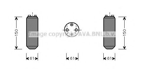 AVA QUALITY COOLING - DND255 - Осушитель, кондиционер (Кондиционер)