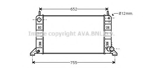 AVA QUALITY COOLING - FD2158 - Радиатор, охлаждение двигателя (Охлаждение)