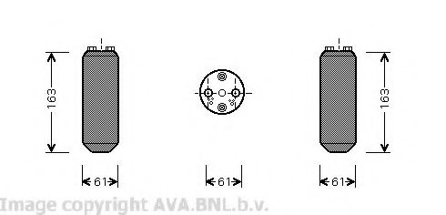 AVA QUALITY COOLING - VOD104 - Осушитель, кондиционер (Кондиционер)