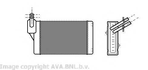 AVA QUALITY COOLING - VW6060 - Теплообменник, отопление салона (Отопление / вентиляция)