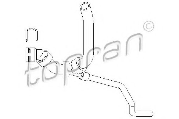 TOPRAN - 111 976 - Шланг радиатора (Охлаждение)