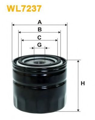 WIX FILTERS - WL7237 - Масляный фильтр (Смазывание)