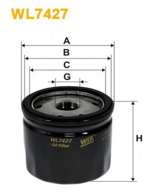 WIX FILTERS - WL7427 - Масляный фильтр (Смазывание)