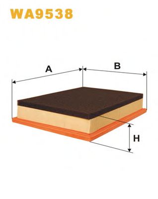 WIX FILTERS - WA9538 - Воздушный фильтр (Система подачи воздуха)
