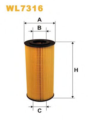 WIX FILTERS - WL7316 - Масляный фильтр (Смазывание)