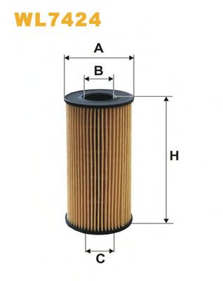 WIX FILTERS - WL7424 - Масляный фильтр (Смазывание)