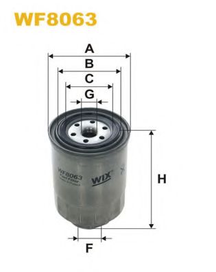 WIX FILTERS - WF8063 - Топливный фильтр (Система подачи топлива)