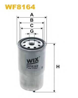 WIX FILTERS - WF8164 - Топливный фильтр (Система подачи топлива)