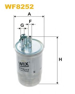 WIX FILTERS - WF8252 - Топливный фильтр (Система подачи топлива)