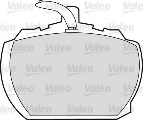 VALEO - 551500 - Комплект тормозных колодок, дисковый тормоз (Тормозная система)