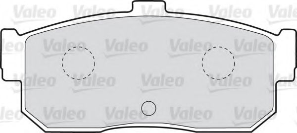 VALEO - 598668 - Комплект тормозных колодок, дисковый тормоз (Тормозная система)