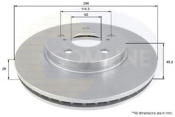 COMLINE - ADC01112V - Тормозной диск (Тормозная система)