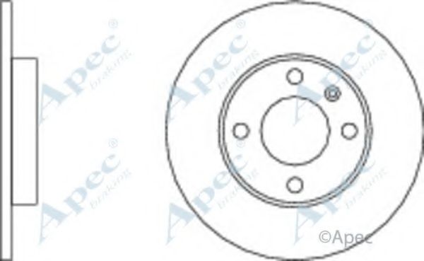 APEC BRAKING - DSK232 - Тормозной диск (Тормозная система)