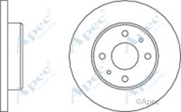 APEC BRAKING - DSK153 - Тормозной диск (Тормозная система)